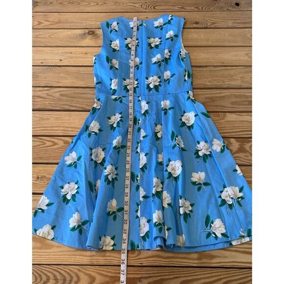Draper James Floral Sleeveless Dress Size 2 Women’s Blue - Picture 6 of 7